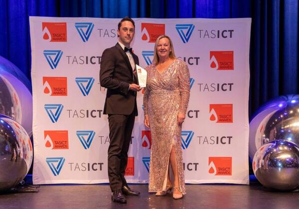 Braeden kindly accepted the award on our behalf from Sal Unwin from Tristkele Labs, who sponsored the category